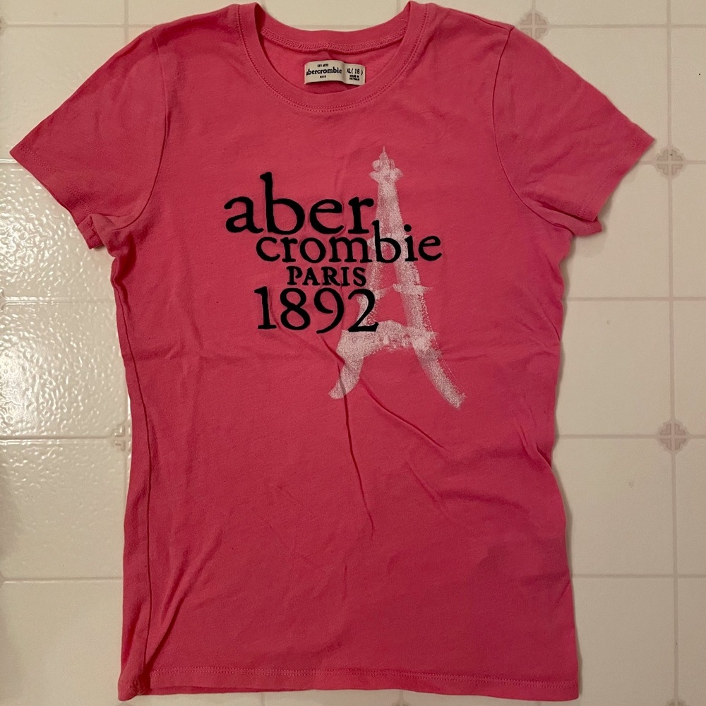Abercrombie and Fitch pink short sleeve tee